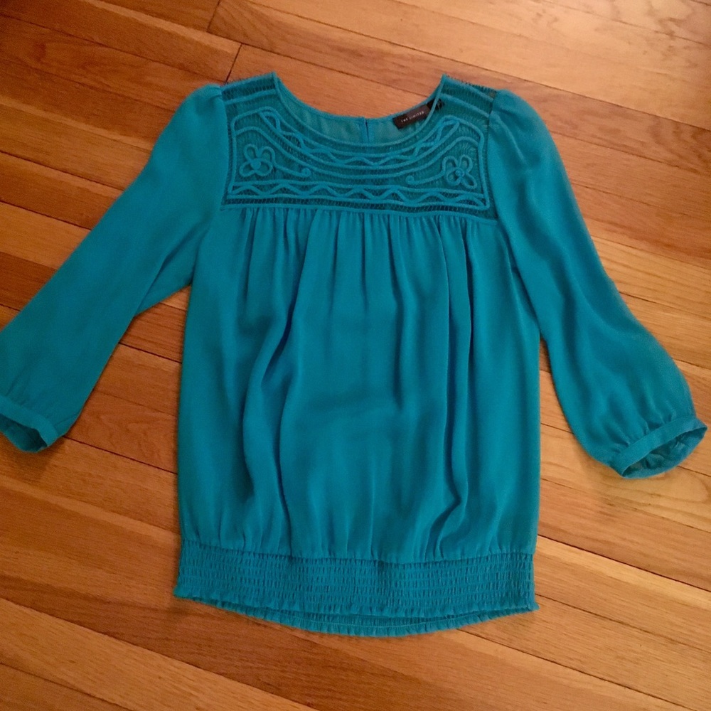 The Limited lace inset blouse